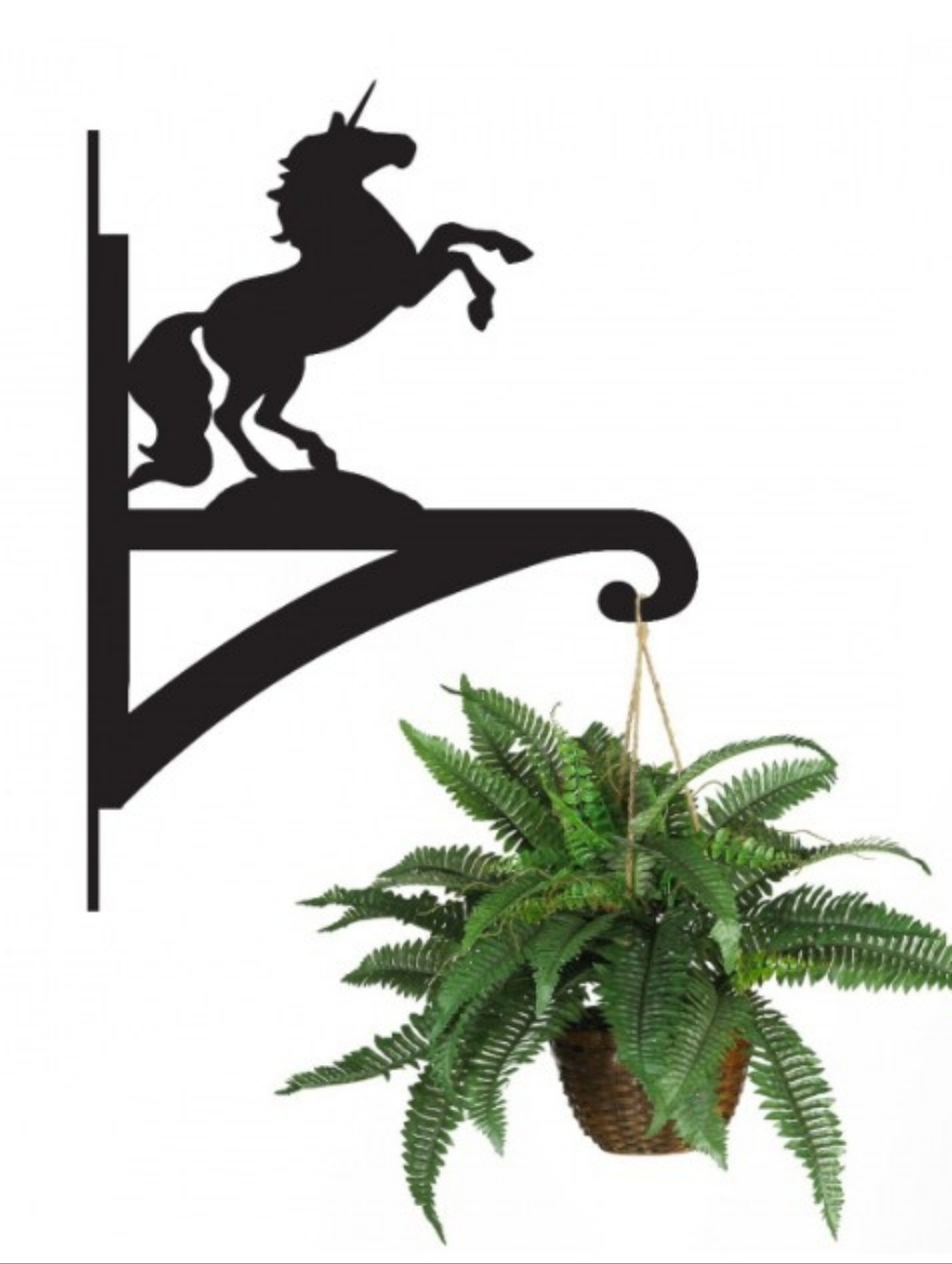 Unicorn Garden Plant Hanging Basket By English Lamp Post Co. NWOB